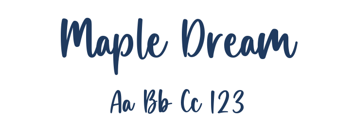 Maple Dream Font Preview