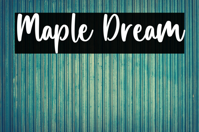 Maple Dream Example 1
