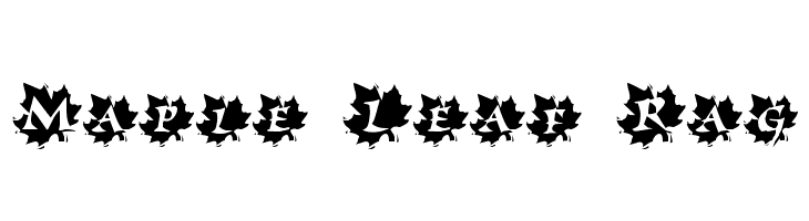 Maple Leaf Rag Font