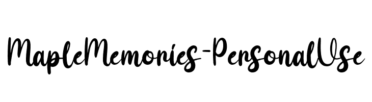 Maple Memories - Personal Use  baixar fontes gratis