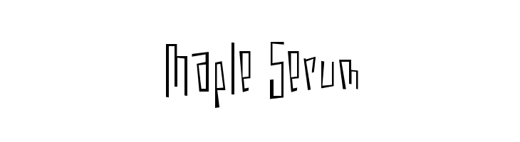 Maple Serum  font caratteri gratis