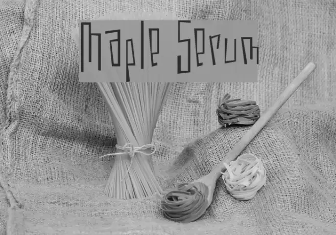 Maple Serum Font examples