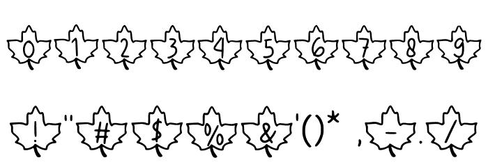 Maples Regular Font OTHER CHARS