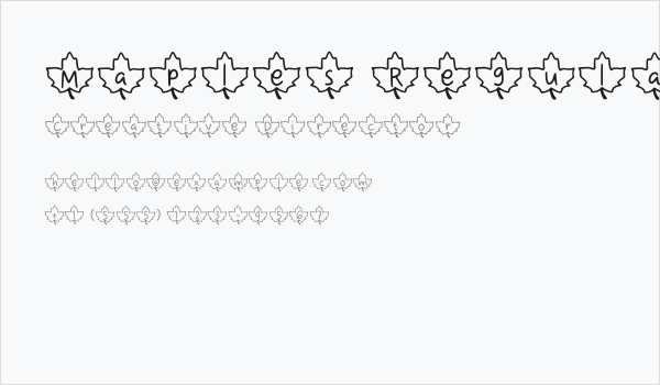 Maples Regular Business Card