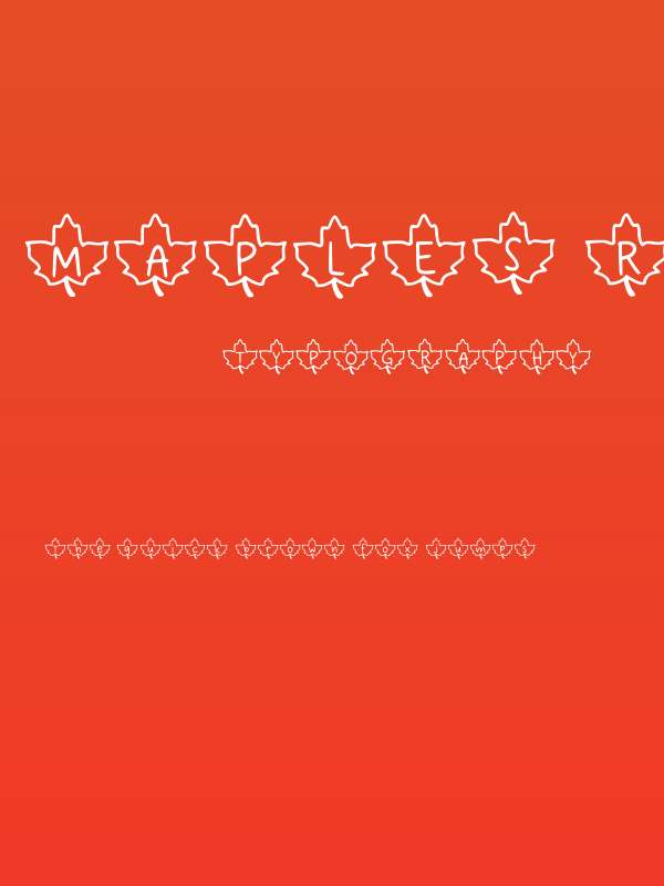 Maples Regular Poster