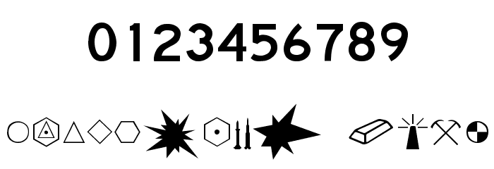 Mapmaker Thin Font OTHER CHARS