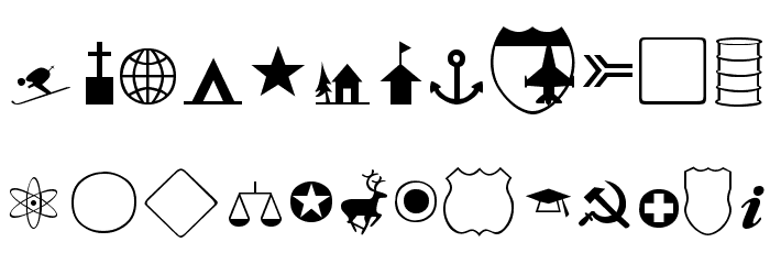 Mapmaker Thin Font LOWERCASE