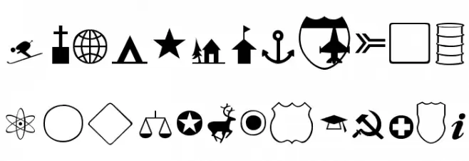 Mapmaker Thin Font Litere mici