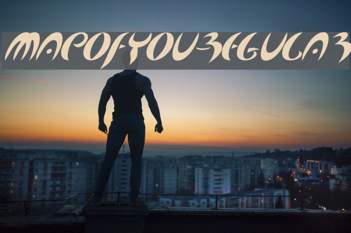 MapofYou-Regular Font examples