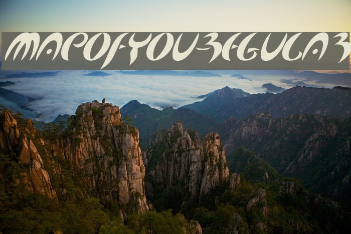 MapofYou-Regular Font examples