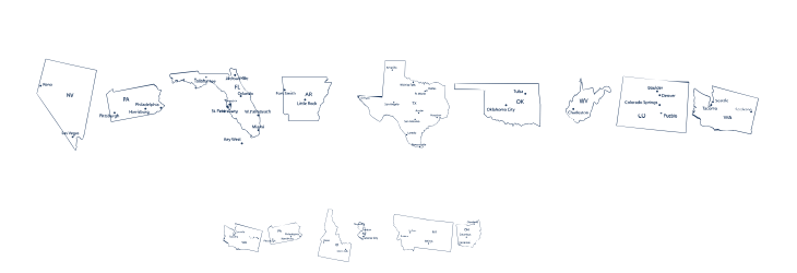 Maps of USA Font Preview