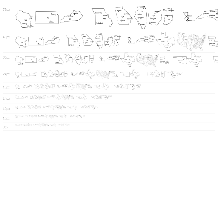 Maps of USA Waterfall