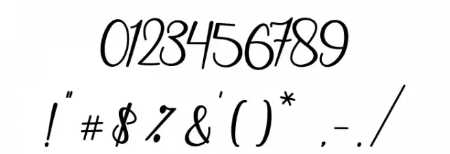 MaqellaScript Font OTHER CHARS