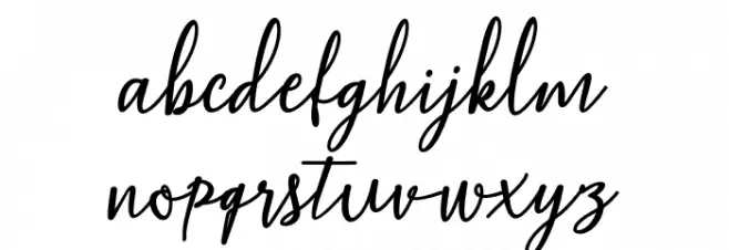 MaqellaScript 字体 小写