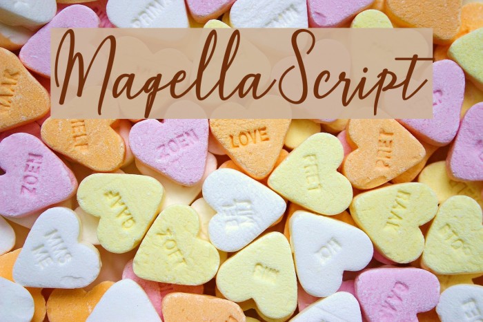 MaqellaScript Font examples