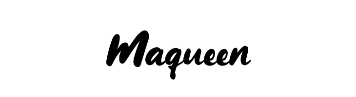 Maqueen  Frei Schriftart Herunterladen