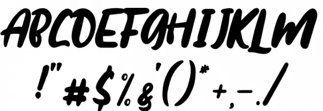 Maqueen Font OTHER CHARS