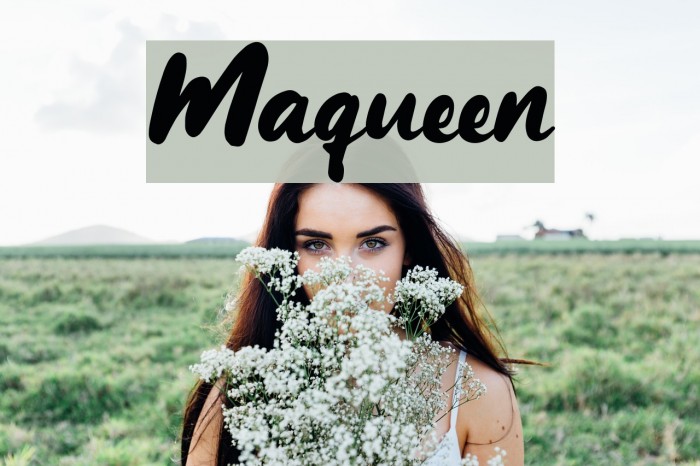 Maqueen Font examples