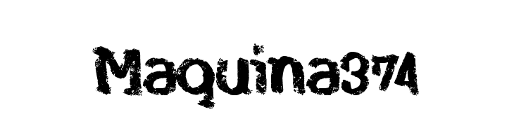Maquina 374  免费字体下载