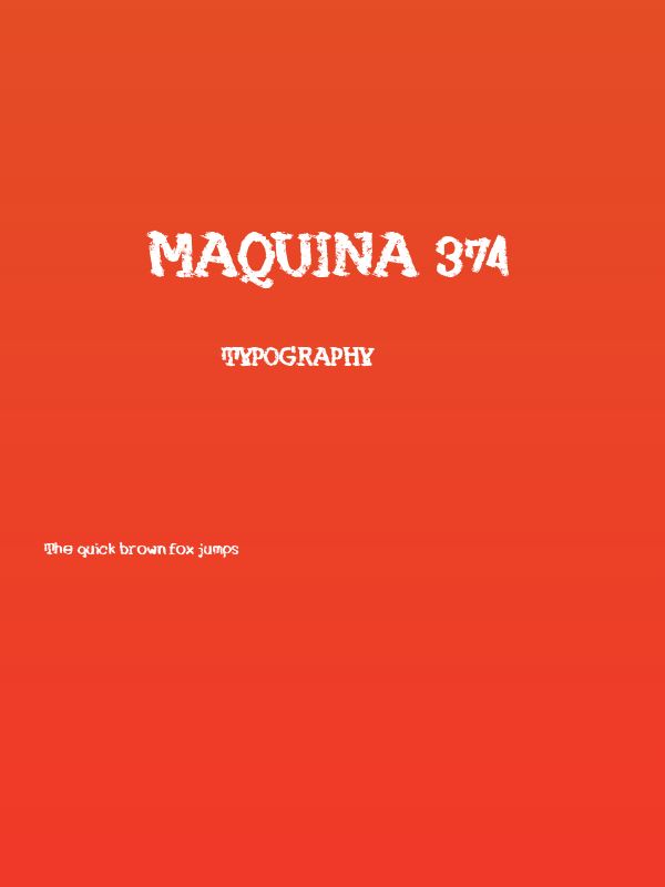 Maquina 374 Poster