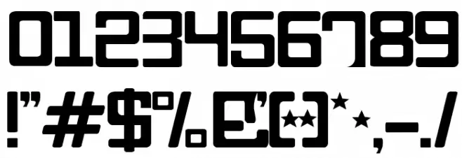 Maquina Pneumatica Font OTHER CHARS