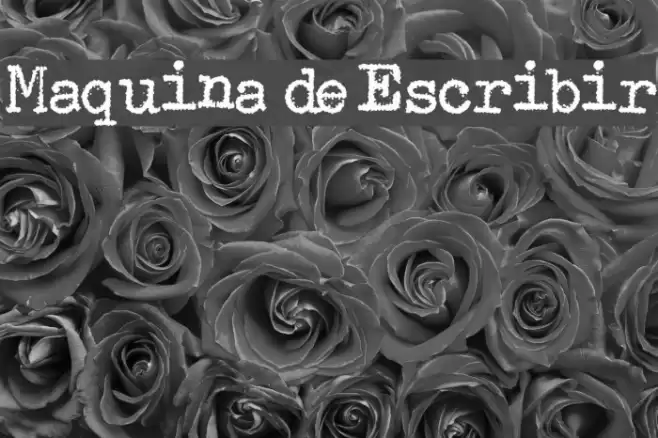 Maquina de Escribir Font examples