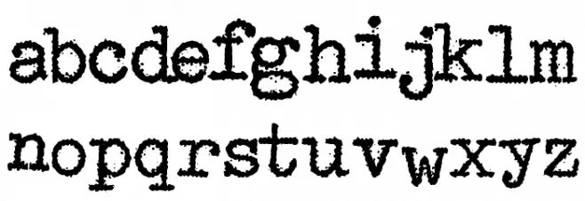 Maquina de Escribir Шрифта строчной