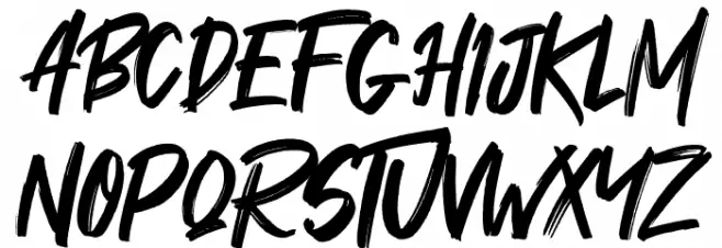 Maquire Font UPPERCASE