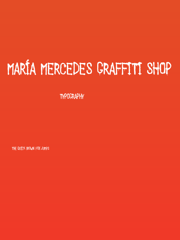 María Mercedes Graffiti Shop Poster