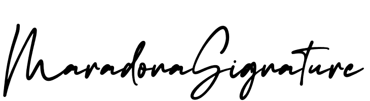 Maradona Signature  フリーフォントのダウンロード