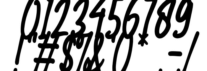 Maradona Signature Font OTHER CHARS