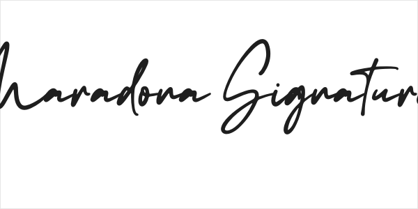 Maradona Signature Logo