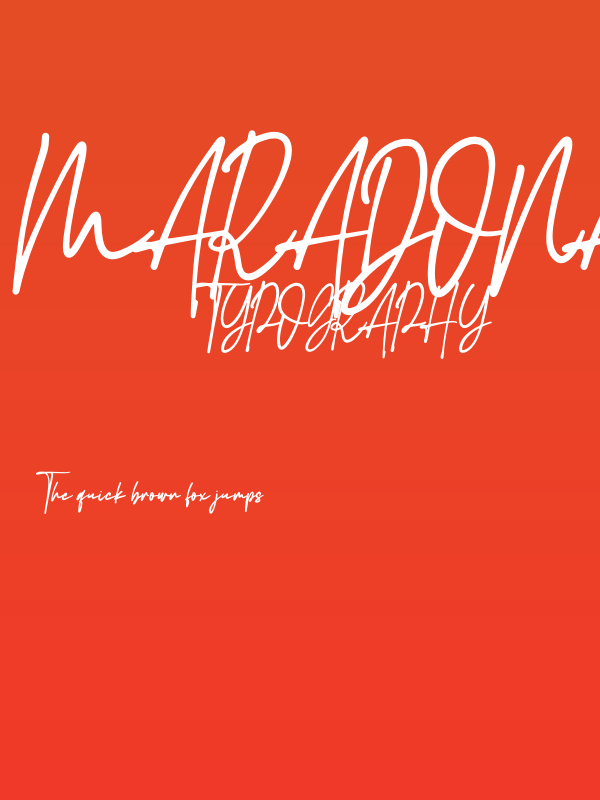 Maradona Signature Poster