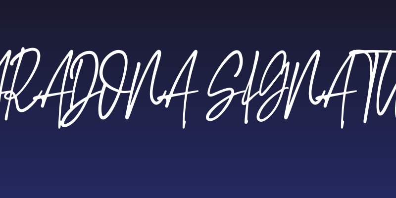 Maradona Signature Social Header