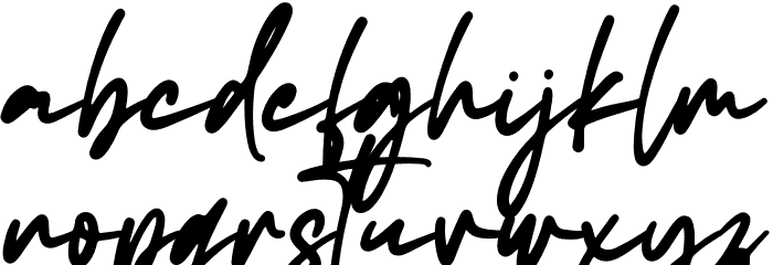 Maradona Signature Font LOWERCASE