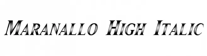 Maranallo High Italic  Descarca Fonturi Gratis
