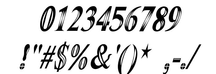 Maranallo High Italic Fonte OUTROS PERSONAGENS