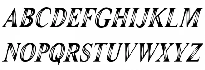 Maranallo High Italic Schriftart Groß