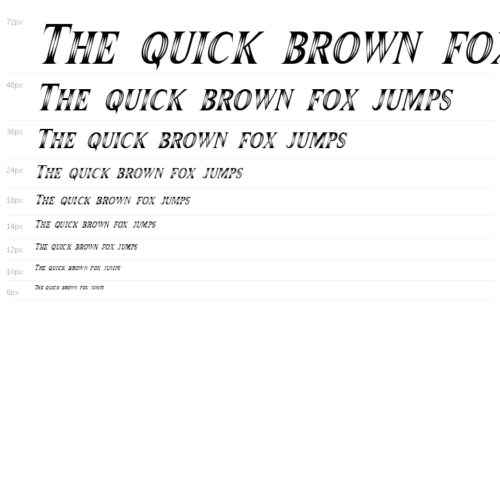 Maranallo High Italic Waterfall