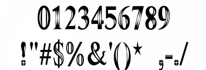 Maranallo High Font OTHER CHARS