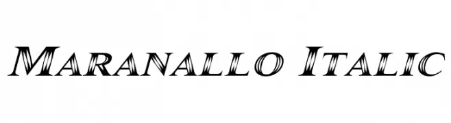 Maranallo Italic  नि: शुल्क फ़ॉन्ट्स डाउनलोड