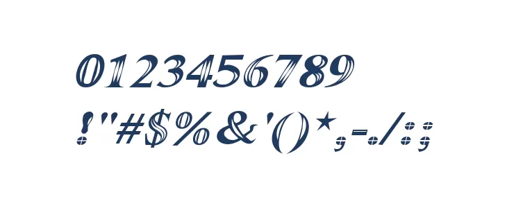 Maranallo Italic Font OTHER CHARS