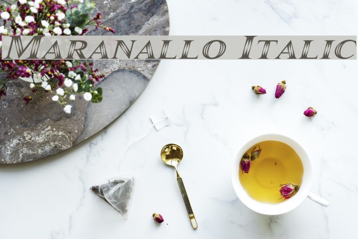 Maranallo Italic Font examples