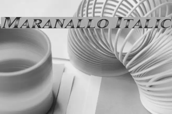 Maranallo Italic Font examples