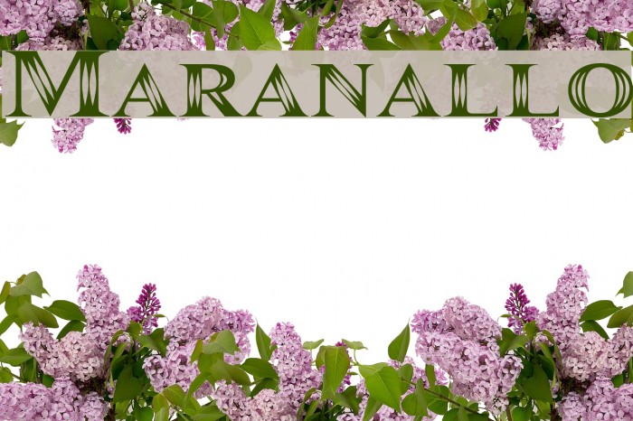 Maranallo Font examples