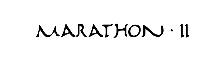 Marathon II  フリーフォントのダウンロード