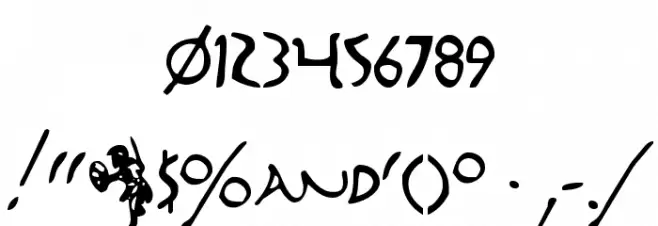 Marathon II Font OTHER CHARS