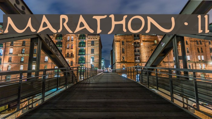 Marathon II フォント examples
