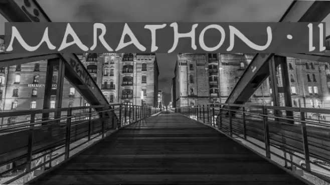 Marathon II Font examples