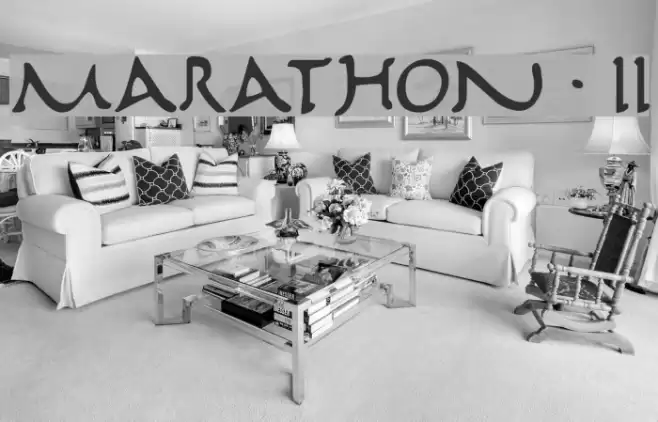 Marathon II Font examples